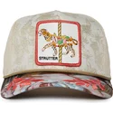 trucker-cap-beige-und-mehrfarbig-leopard-strutter-quid-glorier-carousel-the-farm-von-goorin-bros
