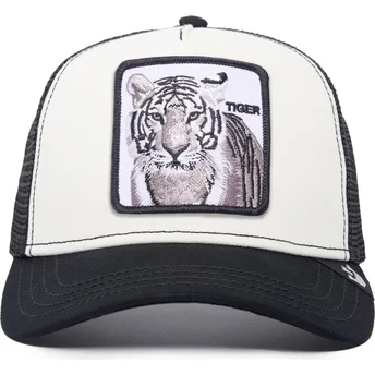 trucker-cap-weiss-und-schwarz-tiger-the-white-tiger-the-farm-von-goorin-bros