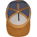 trucker-cap-braun-und-marineblau-panther-panther-panthuroy-corduroy-the-farm-von-goorin-bros