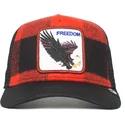 cepice-zaoblena-cervena-snapback-freedom-ski-free-the-farm-goorin-bros