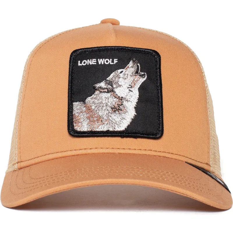 trucker-cap-orange-wolf-lone-wolf-truckin-the-farm-von-goorin-bros