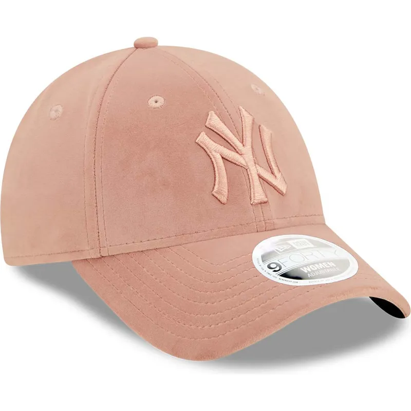 cepice-zaoblena-ruzova-nastavitelny-9forty-velour-new-york-yankees-mlb-new-era