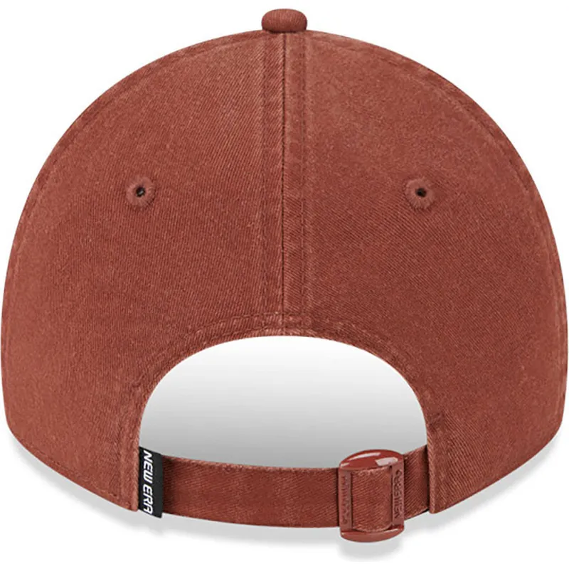 verstellbare-braune-gebogene-kappe-mit-braunem-logo-9twenty-mini-logo-der-new-york-yankees-mlb-von-new-era