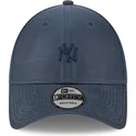 new-era-9forty-millerain-new-york-yankees-mlb-verstellbare-marineblaue-kappe-mit-marineblauem-logo