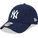 cepice-zaoblena-namornicka-modra-nastavitelny-9forty-essential-melton-wool-new-york-yankees-mlb-new-era