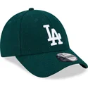 cepice-zaoblena-zelena-nastavitelny-9forty-essential-melton-wool-los-angeles-dodgers-mlb-new-era