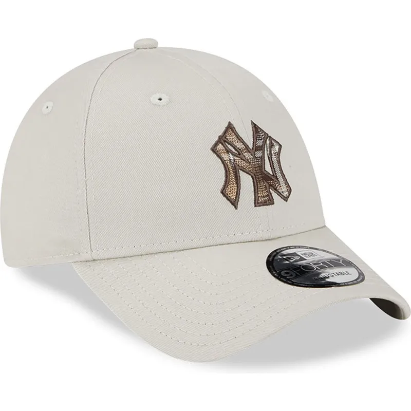 cepice-zaoblena-bezova-nastavitelny-9forty-check-infill-new-york-yankees-mlb-new-era