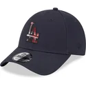 cepice-zaoblena-namornicka-modra-nastavitelny-9forty-check-infill-los-angeles-dodgers-mlb-new-era