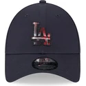 cepice-zaoblena-namornicka-modra-nastavitelny-9forty-check-infill-los-angeles-dodgers-mlb-new-era
