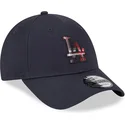 cepice-zaoblena-namornicka-modra-nastavitelny-9forty-check-infill-los-angeles-dodgers-mlb-new-era
