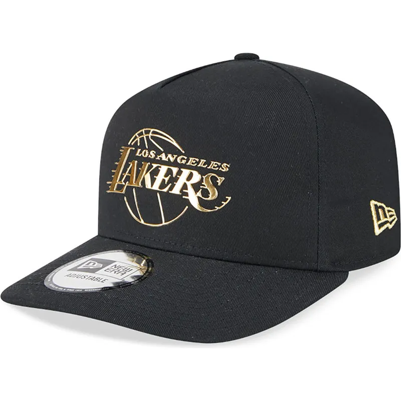 cepice-zaoblena-cerna-snapback-a-frame-foil-pack-los-angeles-lakers-nba-new-era