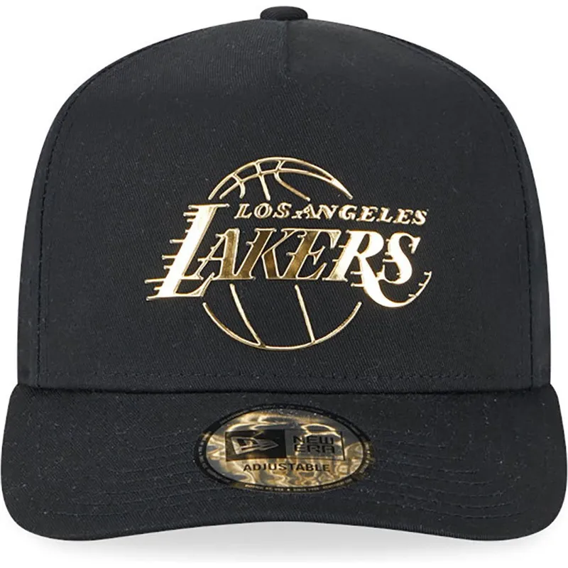 cepice-zaoblena-cerna-snapback-a-frame-foil-pack-los-angeles-lakers-nba-new-era