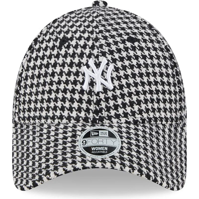 cepice-zaoblena-cerna-nastavitelny-9forty-houndstooth-new-york-yankees-mlb-new-era