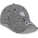cepice-zaoblena-cerna-nastavitelny-9forty-houndstooth-new-york-yankees-mlb-new-era
