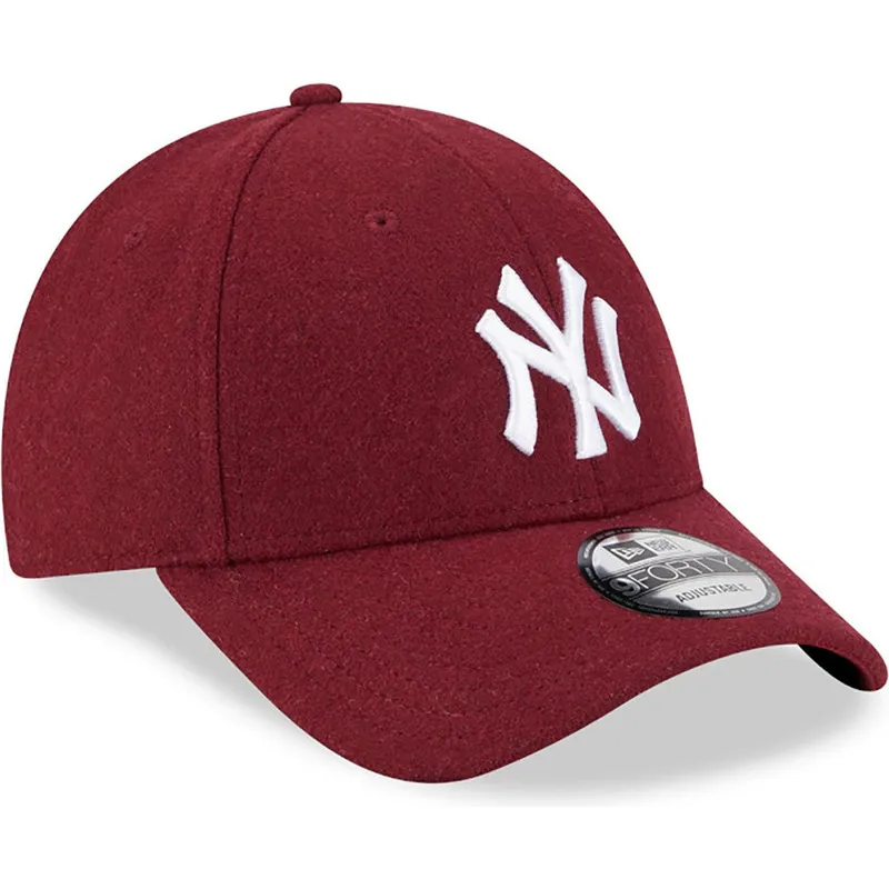 cepice-zaoblena-cervena-nastavitelny-9forty-essential-melton-wool-new-york-yankees-mlb-new-era
