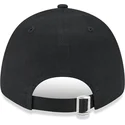schwarze-verstellbare-kappe-mit-gebogenem-schirm-und-orangem-logo-9forty-league-essential-der-new-york-yankees-mlb-von-new-era