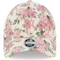 cepice-zaoblena-bezova-nastavitelny-rosa-9forty-floral-cord-new-york-yankees-mlb-new-era