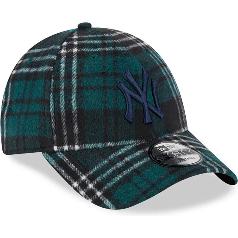 cepice-zaoblena-zelena-nastavitelny-9forty-check-new-york-yankees-mlb-new-era cepice-zaoblena-zelena-nastavitelny-9forty-check-new-york-yankees-mlb-new-era