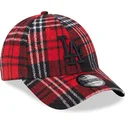 cepice-zaoblena-cervena-nastavitelny-9forty-check-los-angeles-dodgers-mlb-new-era