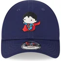 9forty-verstellbare-blaue-kinder-cap-mit-gebogenem-schirm-superman-dc-comics-von-new-era