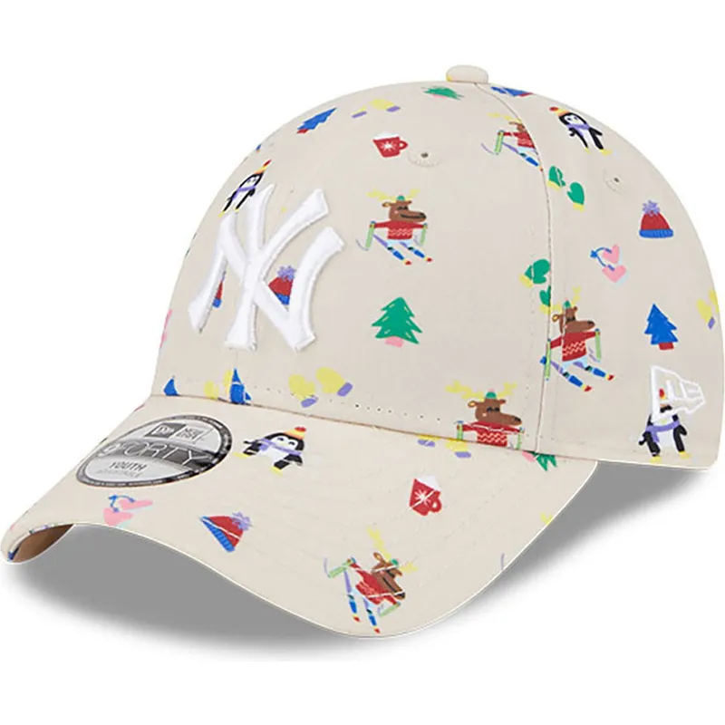 cepice-zaoblena-bezova-nastavitelny-pro-deti-9forty-festive-new-york-yankees-mlb-new-era
