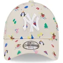 cepice-zaoblena-bezova-nastavitelny-pro-deti-9forty-festive-new-york-yankees-mlb-new-era