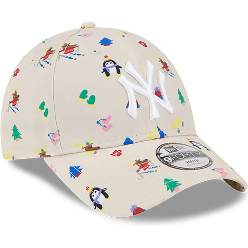 cepice-zaoblena-bezova-nastavitelny-pro-deti-9forty-festive-new-york-yankees-mlb-new-era