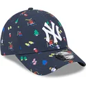 cepice-zaoblena-namornicka-modra-nastavitelny-pro-deti-9forty-festive-new-york-yankees-mlb-new-era