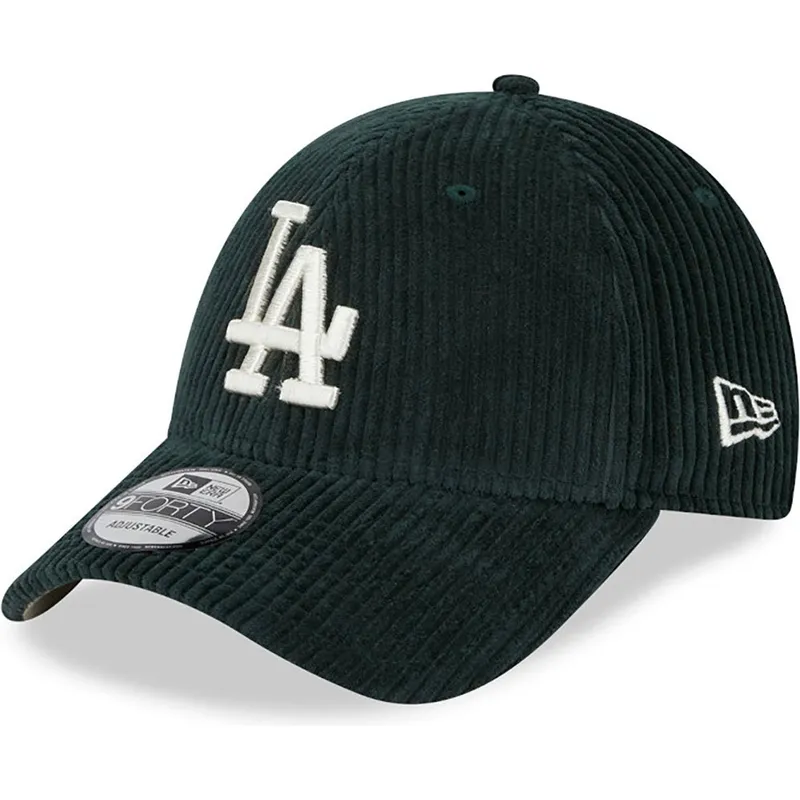 cepice-zaoblena-zelena-nastavitelny-9forty-wide-cord-los-angeles-dodgers-mlb-new-era