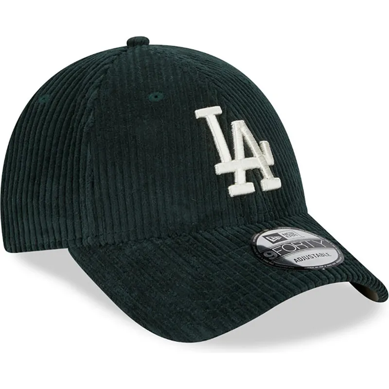 cepice-zaoblena-zelena-nastavitelny-9forty-wide-cord-los-angeles-dodgers-mlb-new-era