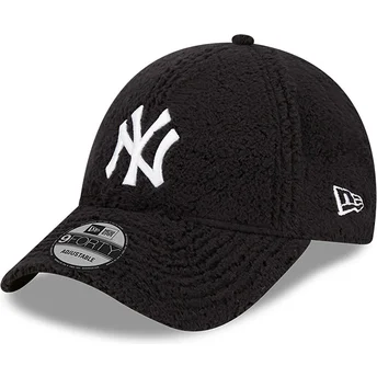 Ρυθμιζόμενο μαύρο καπέλο με καμπύλη 9FORTY Teddy των New York Yankees MLB από τη New Era