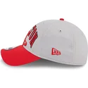 graue-und-rote-verstellbare-curved-cap-9twenty-tip-off-2023-der-houston-rockets-nba-von-new-era
