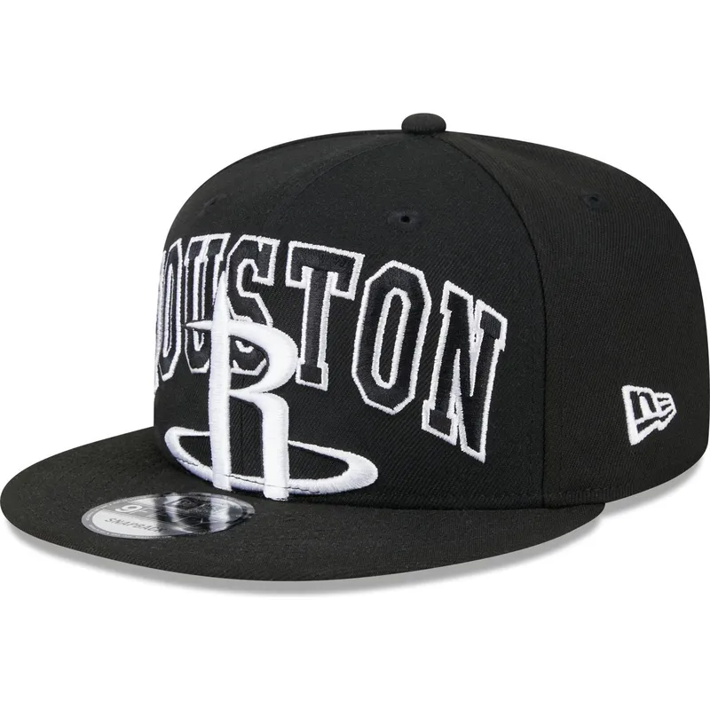 schwarze-flache-snapback-kappe-9fifty-tip-off-2023-der-houston-rockets-nba-von-new-era