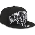 cepice-rovna-cerna-snapback-9fifty-tip-off-2023-milwaukee-bucks-nba-new-era