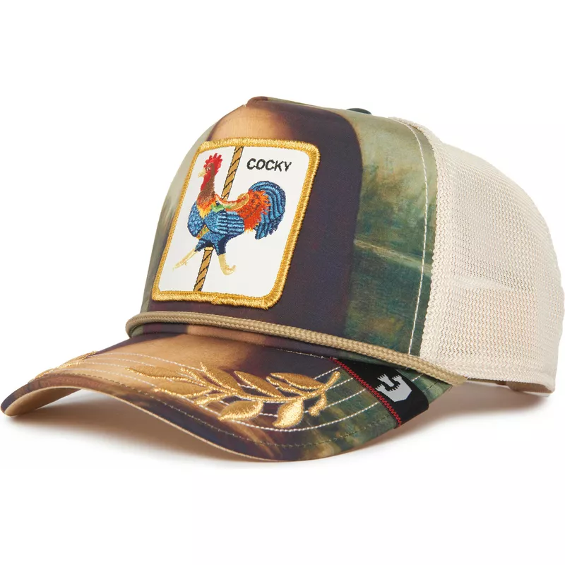 goorin-bros-rooster-cocky-sicut-mentula-carousel-the-farm-multicolor-trucker-hat
