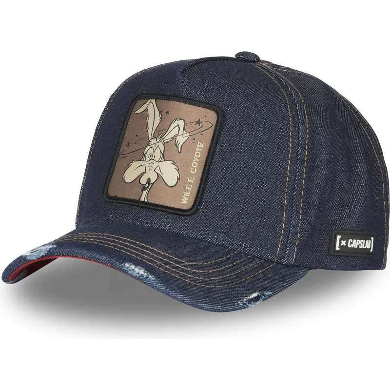 cepice-zaoblena-namornicka-modra-snapback-denim-loo8-coy1-kojot-looney-tunes-capslab