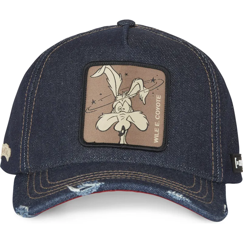 cepice-zaoblena-namornicka-modra-snapback-denim-loo8-coy1-kojot-looney-tunes-capslab