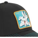 capslab-verstellbare-schwarze-kappe-mit-gebogenem-schirm-bugs-bunny-bu3-looney-tunes