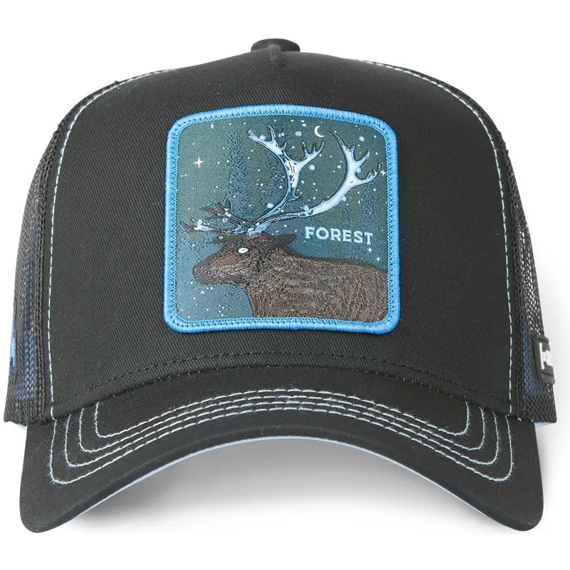 cepice-zaoblena-cerna-snapback-forest-cas2-for1-jelen-mytologicka-stvoreni-capslab