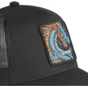 cepice-zaoblena-cerna-snapback-samurai-dra1-drak-mytologicka-stvoreni-capslab