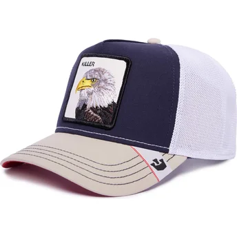 goorin-bros-the-farm-mvp-killer-mv-predator-marineblau-weisse-trucker-kappe-mit-adler