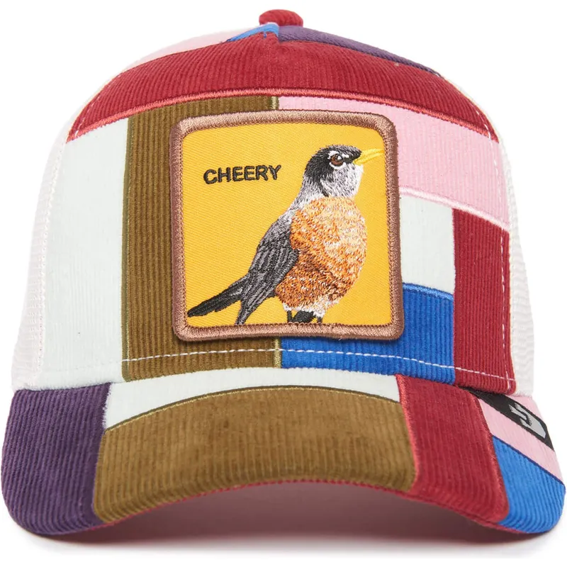 cepice-zaoblena-vicebarevna-snapback-cheery-right-side-of-the-bed-the-farm-patchwork-the-farm-goorin-bros