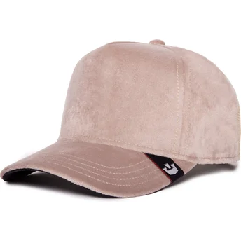 Čepice zaoblená béžová snapback Velour Blank The Farm Goorin Bros.