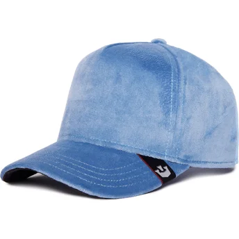 Čepice zaoblená modrá snapback Velour Blank The Farm Goorin Bros.