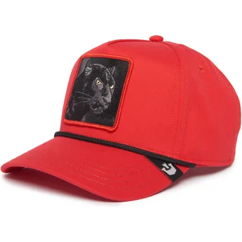 Κόκκινο καπέλο snapback με καμπύλη Panther 100 The Farm All Over Canvas της Goorin Bros.