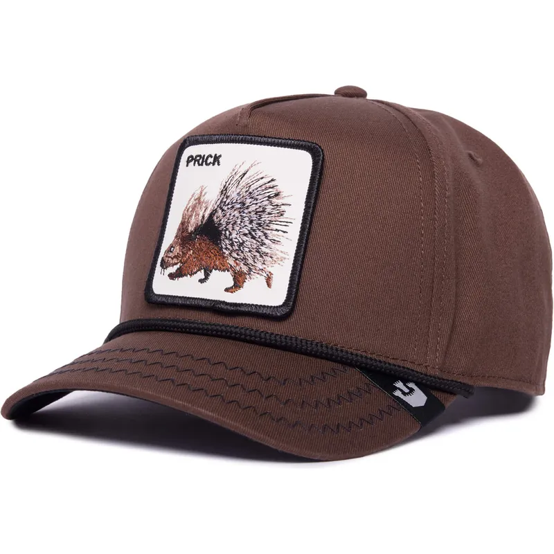 cepice-zaoblena-hneda-snapback-prick-porcupine-100-the-farm-all-over-canvas-the-farm-goorin-bros