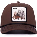 cepice-zaoblena-hneda-snapback-prick-porcupine-100-the-farm-all-over-canvas-the-farm-goorin-bros