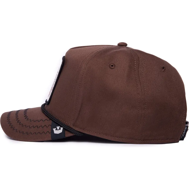 cepice-zaoblena-hneda-snapback-prick-porcupine-100-the-farm-all-over-canvas-the-farm-goorin-bros