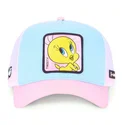 capslab-looney-tunes-piolin-loo8-twe1-trucker-cap-in-blau-weiss-und-rosa