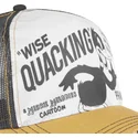capslab-looney-tunes-loo8-duc1-trucker-cap-in-weiss-schwarz-und-gelb-mit-daffy-duck-motiv